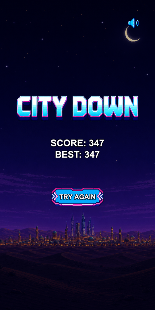 The city falling under the alien invasion